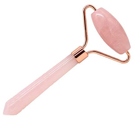 RONGJJ Körper Gesichtsroller Jade Rosenquarz Anti-Aging Nacken Knitterfrei Massagegerät Set Geschenk Für Frauen, Ehefrau, Freundin Abnehmen Beauty Tool Gesicht, C