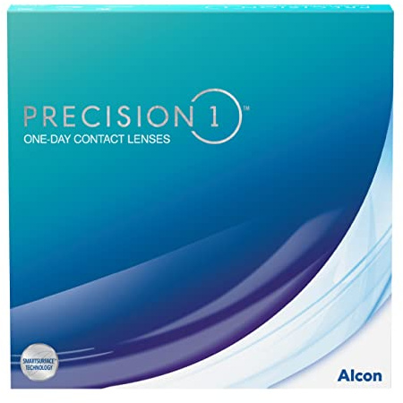 PRECISION1 lenti a contatto giornaliere | 90 pz | -04.50 dpt | Lenti a contatto con tecnologie Smartsurface: Affronata la tua giornata con 16 hore di comfort. CB 8,3 mm e DIA 14,2 mm