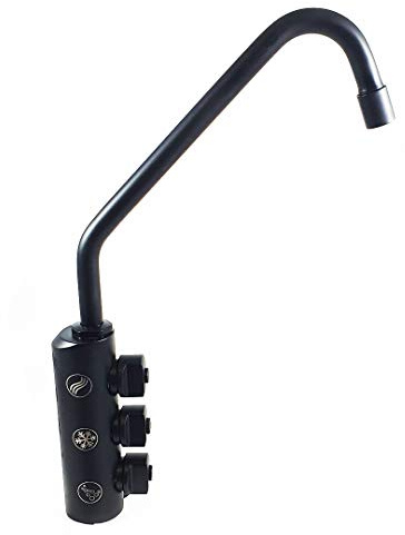 Rubinetto ForHome® 3 Vie Per Acqua Depurata Rubinetto Per Depuratore (colore: Nero Opaco)