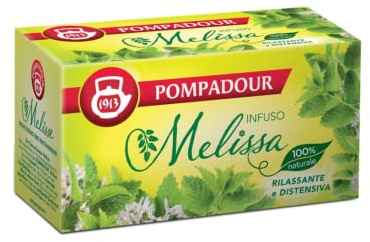 Pompadour 1913 | Infuso Melissa e Verbena | Tisana Rilassante e Distensiva 100% Naturale - 20 Bustine di Tè (36 Gr) | Tisana del Sonno