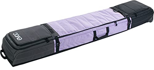 EVOC SNOW GEAR ROLLER Ski- und Snowboardtasche (gepolstert, zusammenfaltbar, für 3-4 Paar Ski oder 2 Snowboards, austauschbare Skate-Rollen, mit Lawinenfach, Größe: L), Mehrfarbig