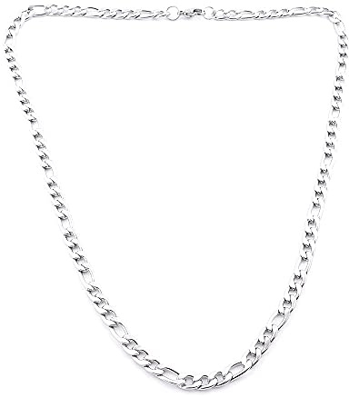 ARITZI - Chaîne en acier inoxydable unisexe design Figaro - 7 mm x 60 cm