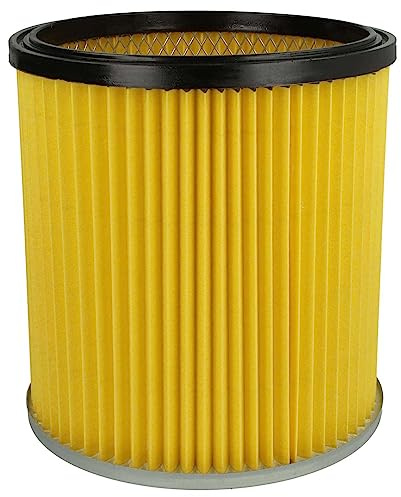 vhbw Faltenfilter kompatibel mit Kärcher 2001 (1.819-1211) | 1.085-141.0), 1.085-121.0 Staubsauger - Patronenfilter Gelb Abwaschbar