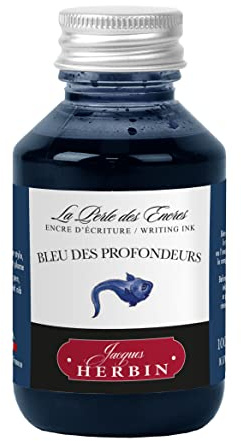 Jacques Herbin 17018T - Tintero 100ml - Plumas estilográficas, rollerball - Azul profundo