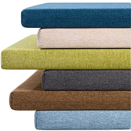 Gartenbank Auflage, 2-/3-Sitzer Bequeme rutschfeste Bankpolster Bankkissen Sitzkissen Sitzpolster Bankauflage Polsterauflage Hollywoodschaukel Auflage Outdoor (130 x 45 x 8cm, Gelb)