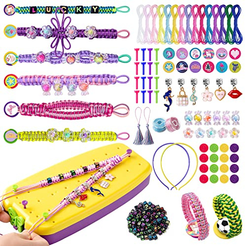 Mactoou 292 PCS Armbandstillverkningssats för flickor, Present för flickor 6-12 år, Vänskapsarmband för barn, Presentidéer för flickor 6, 7, 8, 9, 10, 11, 12 år