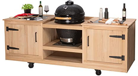 Heavenly Garden Cucina Esterna Pitmaster, Legno di Quercia, 233cm