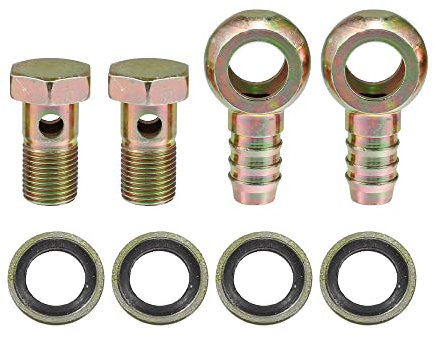 QUARKZMAN 2 Satz Auto Banjo Bolzen Schlauch Barb Fittings Adapter M16x1.5 16mm