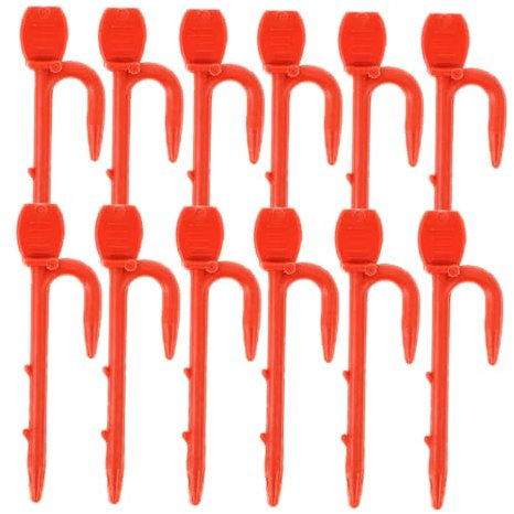 OFFSCH 1 Überwachsener Halter Anlage Pflanzen Rebe Befestigungselemente Wiederverwendbare Gartenrebenklammer Weinreben befestigen Verschluss Pergola Sicherungsclip Mann Presse Plastik