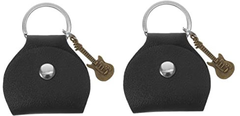 Toyvian 2 Stück Gitarrenplektren- Kompakte Schlüsselanhänger-Tasche Für Gitarrenplektren Aufbewahrung Von Gitarrenplektren Für Unterwegs