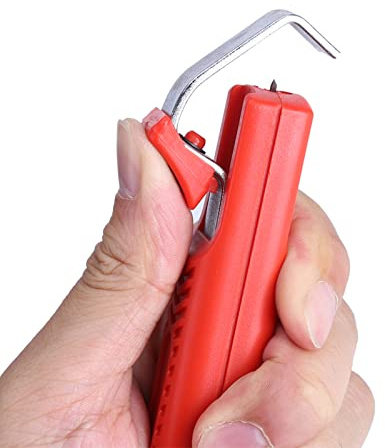 VIFERR Wire Stripper 8-28mm Mini Cable Stripper Adjustable Stripping Plier Crimping Tool Electrical Tools Terminal Crimper for PVC Rubber Silicone Cable