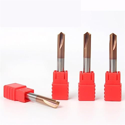 Wolfram-Vollhartmetall-Senkerbohrer HRC55 Fasenfräsen for Stahl 60 90 120 Grad Entgraten 1 Stück(7mm(120 Degree))