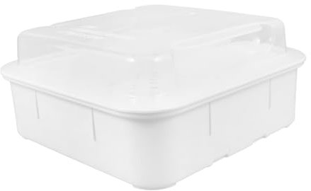 Cabilock Vaporera Para Microondas De Plástico Doble Para Cocinar Al Vapor Verduras y Panecillos Utensilios De Cocina Para Microondas