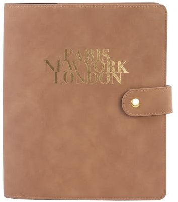 ARTEBENE MAJOIE My Planner für Notizen Notizbuch Vegan mit Leder-Optik in DIN A5 (Braun)