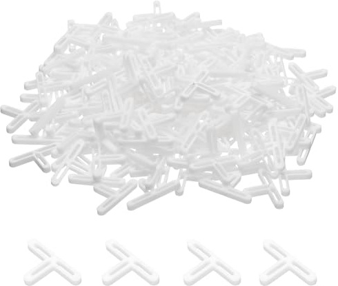 sourcing map Fliesen-Abstandshalter, 4 mm, Hartplastik, T-Typ, Fliesen, Abstandshalter, Installation, Keramik-Abstandshalter für Wand, Boden, 100 Stück