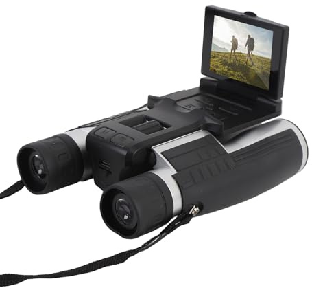 Fernglas für Erwachsene, 12 X 32 Digitales Fernglas mit Kamera, 2,5 K, 48 MP, 8-facher Digitalzoom, Wiederaufladbar, Leistungsstarkes Fernglas für Vogelbeobachtung, Reisen, Jagd