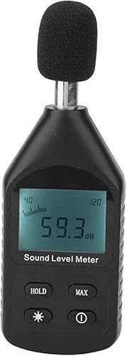 IUBGFTO Fonometro Digitale, Fonometro Portatile Registratore di Dati Tester per fonometro Decibel con Strumento di misurazione del Volume del Rumore 30-130 Db Rilevamento del Rumore