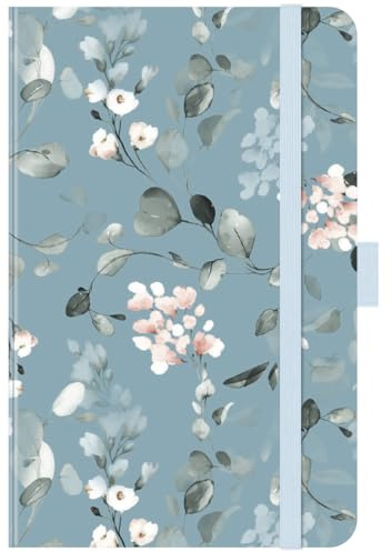 Premium Timer Small Eukalyptus - Kalender 2026 - Korsch-Verlag - Taschenkalender A6 mit Stifthalter, Lesebändchen und Zetteltasche - eine Woche auf 2 Seiten - 9 cm x 14 cm