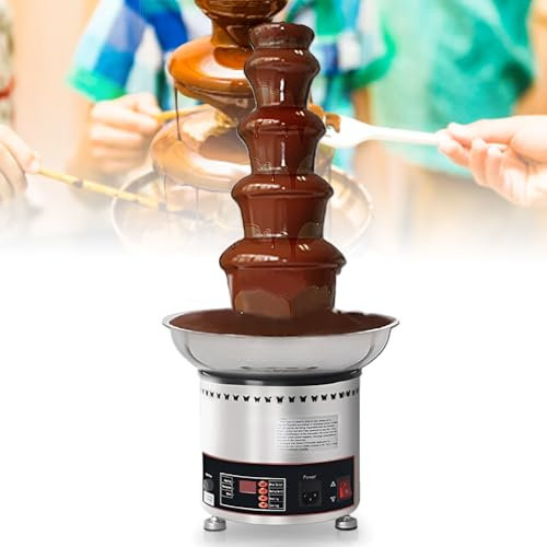 Commercial Chocolate Fountain, Mini Fondue Set for Parties, Restaurants & Weddings, 4/5/6 Tiers Buffet Equipment