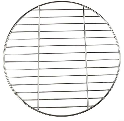 Zoegneer Runder Grillrost aus Edelstahl, Grillrost, Grillgitter, Grillgitter, für Outdoor, Camping, Picknick, Garten, Grill (40 cm)