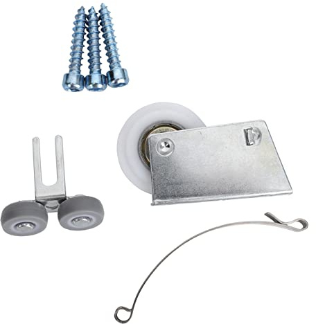 TEHAUX Roulettes Pour Porte Coulissante Galet Roulement Porte Coulissante Poulie De Garde-Robe Remplacement Pour Armoire Placard Tiroir Fenêtres 4 Pièces 9.00 X 6.50 X 1.20 cm