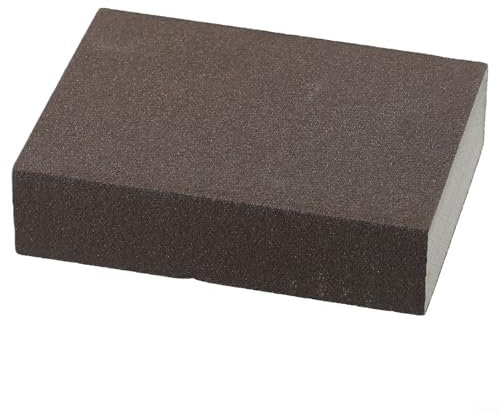 Bebykilemi Bloc de ponçage diamant éponge, blocs de polissage pour ponceuse manuelle, lavable, réutilisable, mousse de ponçage humide et sec, pour bois, métal, peinture et cloison sèche (60#)