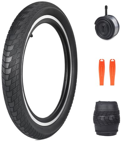 ZUKKA 20x 2.2 Inch Bike Tire Folding Replacement Tire High Performance Bike Tires High-Density Tires for Kids Bike Mountain Bike BMX Bike