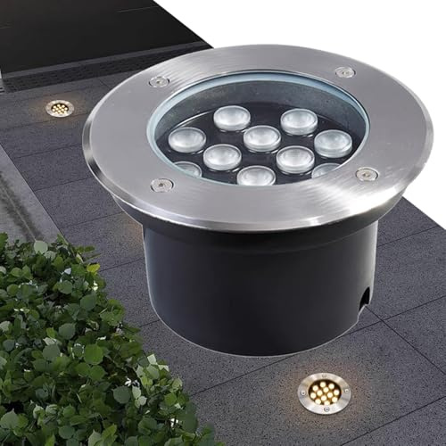 LED Landscape Well Lights Low Voltage In Ground Lights IP66 Waterproof AC 12 24V Spotlights for Outdoor Yard Garden Pathway Lawn Lighting