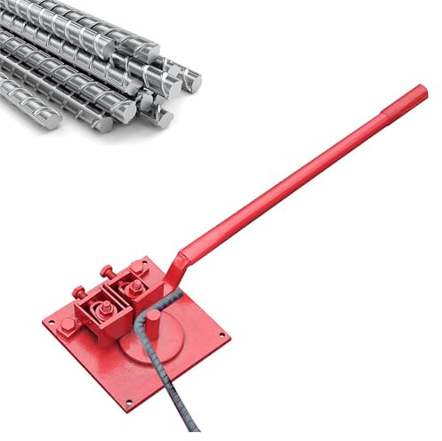 Manuelle Biegemaschine für Stahlstäbe 1–20 mm – Heavy Duty mit 74 cm Gesamtlänge, 55 cm Griff und 8 mm dicker Platte – ideal für Heimwerker & Bauprojekte