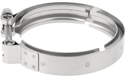 Briny River 86mm Stainless Steel Exhaust Pipe Flange Clamp 2H0253725 compatible with VW Amarok Crafter 2.0 TDI