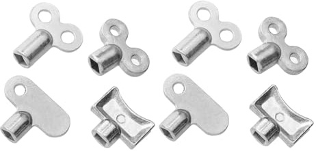 OUNONA 8pcs Radiator Bleed Keys Plumbing Valves Key for Radiators Easy Use Portable Ventilation Tool with Pre-drilled for Carrying and Noise Prevention