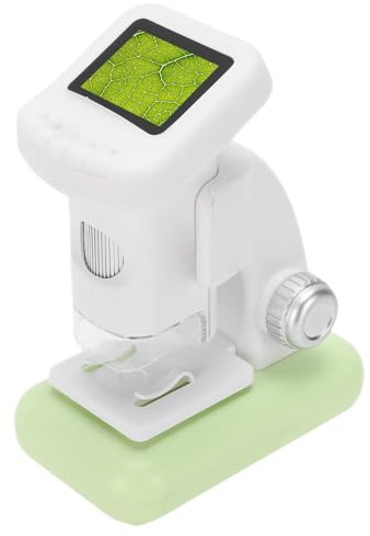 Fabater Portable Microscope with Photo Video Function, 120 to 1200X Handheld Digital Rechargeable Student Science Electron Microscope, Science Educat Fun Birthday Gifts Toys