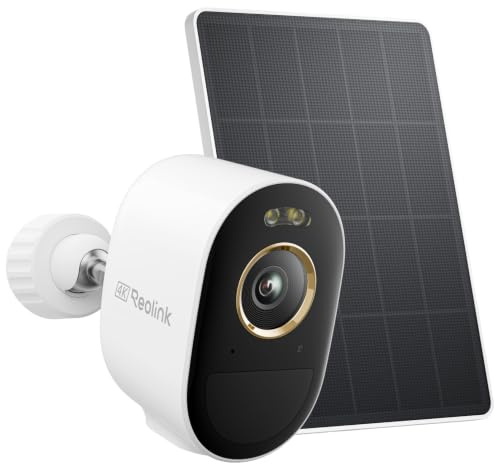 Reolink 4K Überwachungskamera Aussen Akku Argus 3 Ultra+Solarpanel, 2,4/5GHz WiFi, Solar WLAN Kamera Outdoor mit Mensch/Auto/Tiererkennung, Farbnachtsicht, Kein Hub Erforderlich, Keine Monatsgebühr