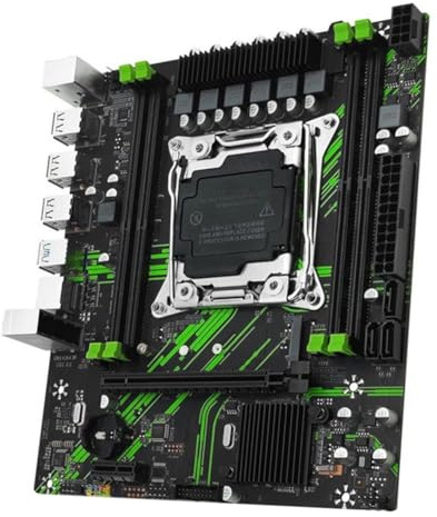 Qomcsrl Placa Base X99 PR9 LGA 2011-3 Compatible con 4 Memorias RAM DDR4 Gigabit LAN/NVME M.2 Compatible con CPU E5 26XX V3