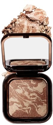 EVERYBODY LONDON Bronceador compacto iluminador Sun-Kissed, efecto piel bañada por el sol, fórmula ultraligera, acabado radiante y contorno (hora dorada)