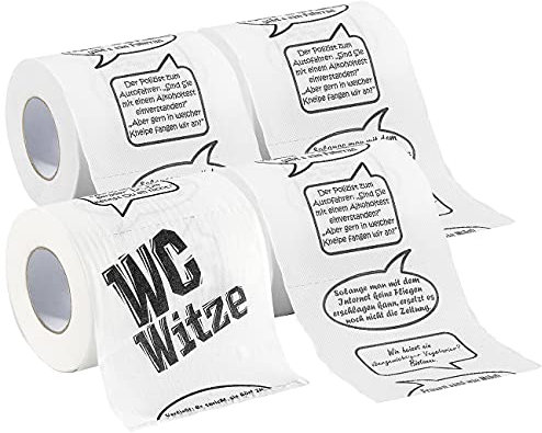 infactory Klopapier Witze: 1 Rolle, 2-lagig (Lustiges Klopapier)