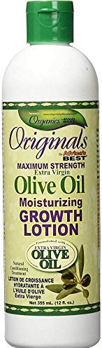 Africa's Best Originals Maximum Strength Extra Virgin Olive Oil Moisturizing Growth Lotion 12 oz (Pack of 3)