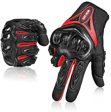 IRON JIA'S Motorradhandschuhe Herren Sommer, Touchscreen, weich, atmungsaktiv und bequem, geeignet für Motorradfahren, Bergsteigen, Wandern und andere Outdoor-Sportarten