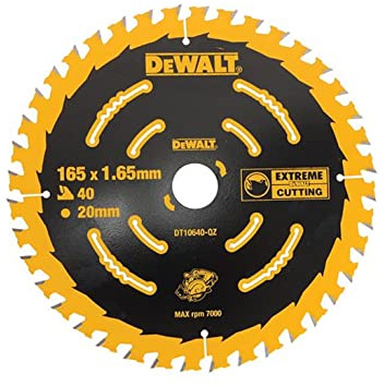 Dewalt DT10640 2 x Circular Saw Blade 165 x 20 x 40T Extreme Framing DCS391