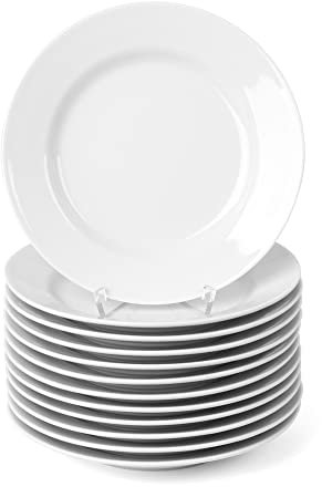 Holst Porzellan - BL 021 FA1 - Servizio di 12 piatti da dolce, Porcellana, bianco