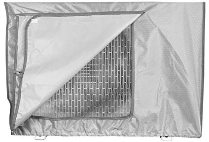 Mr.You Copertura Condizionatore Esterno，Coperchio del climatizzatore per Esterni Anti-Polvere Anti-Neve Impermeabile Protector Climatizzatore (Grigio Argento, XL(90x40x70cm))