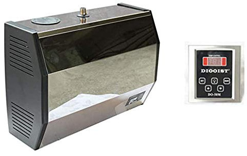 Hanchen 4,5 kW Dampfgenerator für Sauna, türkische Dusche, 3,5 m³, mit LCD-Digitalregler, einstellbare Temperatur 35-55 °C, Timer 10 min-8 Stunden, 220 VCE (4,5 kW / 220 V)