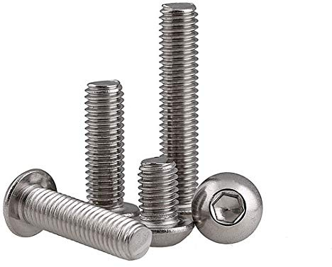 BOZONLI Acciaio Inossidabile Bulloni Viti a brugola a Testa Tonda, M6×12mm,30 pezzi