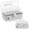 ARJudy Art Supply Storage, scatola per cucito artigianale in plastica a 3 strati con maniglia, scatola per medicinali, attrezzi, cosmetici, penna