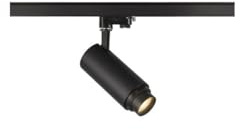 SLV 3 Phasen System Leuchte NUMINOS® ZOOM M/LED 3-Phasen-Strahler, Spot, Decken-Strahler, Decken-Leuchte, Schienensystem, Innen-Beleuchtung / 3000K 20W 1800lm schwarz dimmbar 15Grad