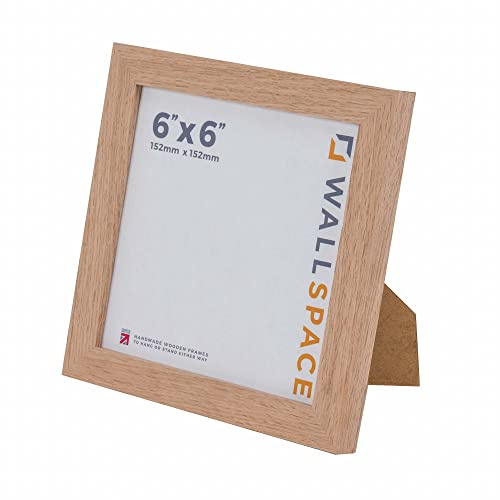 Wall Space 6x6 Oak Frame | 6x6 Square Photo Frames | Solid Oak Picture Frames
