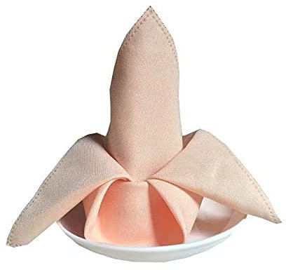SYSUII 6 Stück Stoffservietten,Wiederverwendbare Servietten Waschbare Tischservietten Servietten Tischdekoration Party Hochzeit Weihnachten Servietten für Hotel,Restaurant,Zuhause Küche -Hell-Pink
