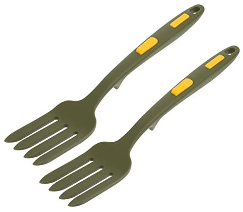 MAGICLULU 2pezzi Forchette Da Cena in Silicone Multifunzione Per Cucina e Insalata Resistente Al Calore Antiscivolo e Facili Da Usare Per Pasta e Carne