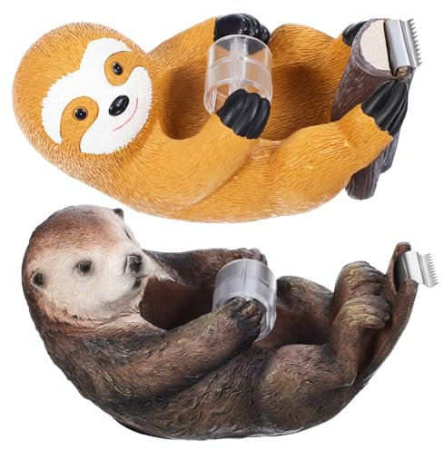 Otter 2 Klebebandabroller Kunstharz aus Faultier für Stück Büroarbeitsplatz