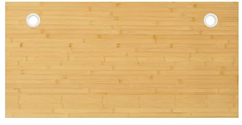 Xichuzi Schreibtischplatte 100x50x2,5 cm Bambus, Tischplatte, Arbeitsplatte, Waschtischplatte, Bürotischplatte - 352757